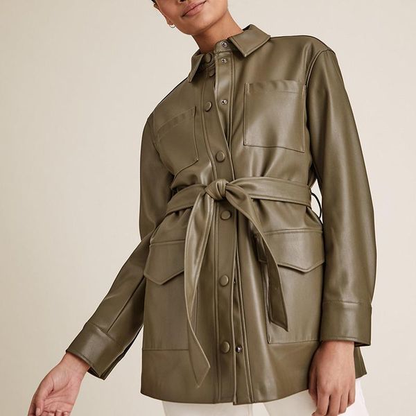 women's blouses & shirts turn down collar tie belt women fashion casual pu leather elegant front breasted female ladies, White
women's blouses & shirts turn down collar tie belt women fashion casual pu leather elegant front breasted female ladies, White