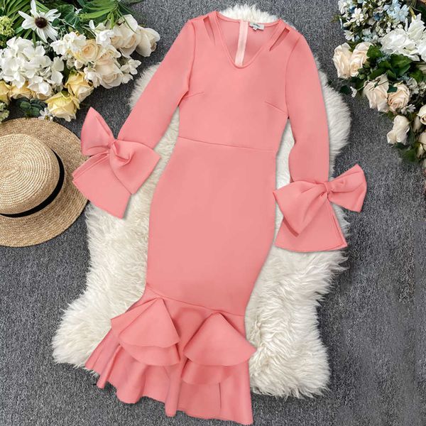 orange pink long flare sleeve with bow midi bodycon dresses for women sheath cut out pleat hem ladies elegant party dress s xxl 210527, Black;gray
orange pink long flare sleeve with bow midi bodycon dresses for women sheath cut out pleat hem ladies elegant party dress s xxl 210527, Black;gray