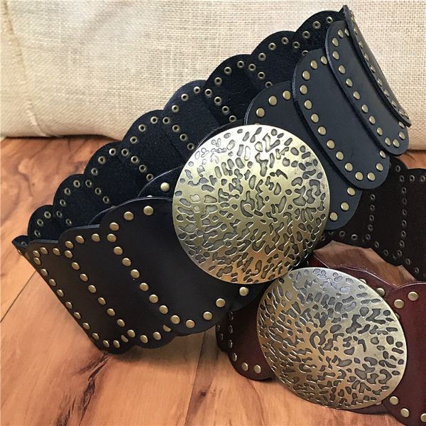 2021 new genuine leather wide for women belts cummerbunds ceinture femme cinto feminino ladies punk rivet cowgirl belt wbt0075 kg0o, Black;brown
2021 new genuine leather wide for women belts cummerbunds ceinture femme cinto feminino ladies punk rivet cowgirl belt wbt0075 kg0o, Black;brown