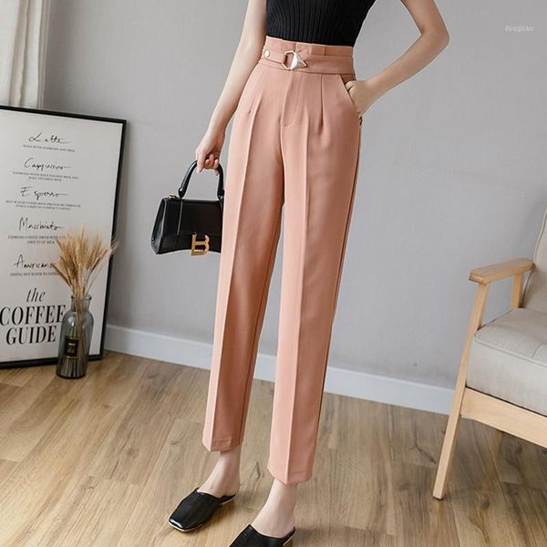 women's pants & capris korean formal women high waist pockets office lady with fake belt plus size trousers pantalon mujer, Black;white
women's pants & capris korean formal women high waist pockets office lady with fake belt plus size trousers pantalon mujer, Black;white