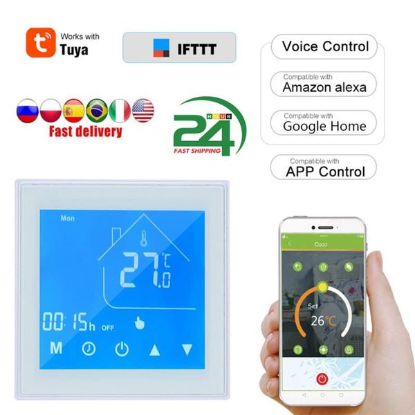 smart home control wifi thermostat for tuya amazon google digital programmable temperature controller water gas boiler electric floor heatin
smart home control wifi thermostat for tuya amazon google digital programmable temperature controller water gas boiler electric floor heatin