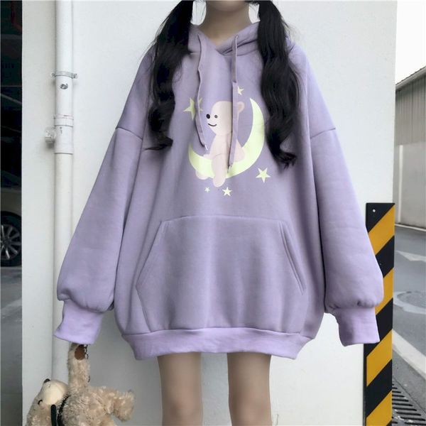 from the cartoon kawaiii velvet hoodies korean sweatpants clothes for gothic women oversized hoodie 2021 winter sweater 7h0z, Black 
from the cartoon kawaiii velvet hoodies korean sweatpants clothes for gothic women oversized hoodie 2021 winter sweater 7h0z, Black