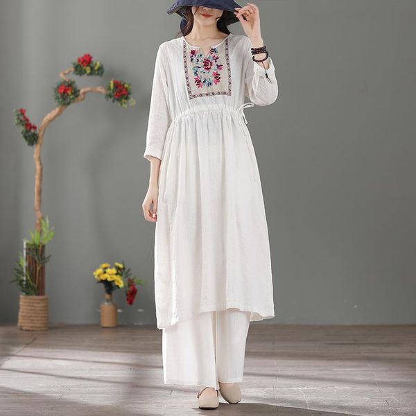casual dresses women dress o neck mori girl 2021 spring summer long sleeve emboridery floral cotton linen fashion robe female yoyikamomo, Black;gray
casual dresses women dress o neck mori girl 2021 spring summer long sleeve emboridery floral cotton linen fashion robe female yoyikamomo, Black;gray