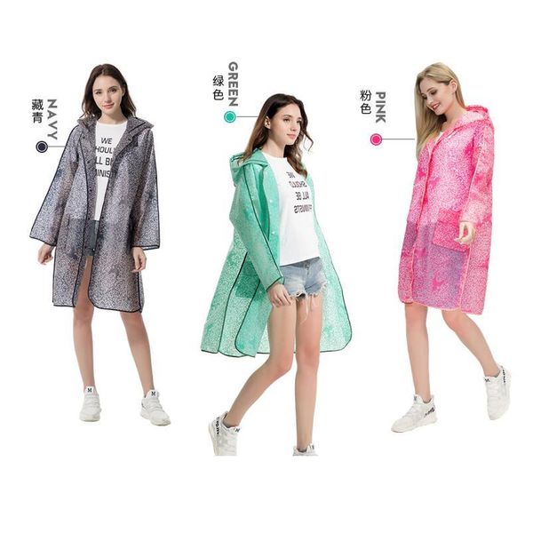 new arrival fashion lace waterproof plastic eva women hooded long trench rain coats outdoor rainw jllakg
new arrival fashion lace waterproof plastic eva women hooded long trench rain coats outdoor rainw jllakg