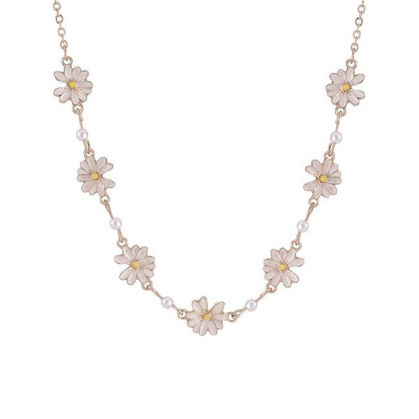 charm bracelets raza sweet and fresh daisy flower necklace bracelet temperament simple niche design short clavicle chain accessories, Golden;silver
charm bracelets raza sweet and fresh daisy flower necklace bracelet temperament simple niche design short clavicle chain accessories, Golden;silver