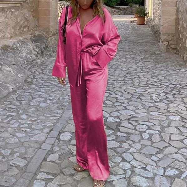 women's two piece pants 2021 tracksuit satin women long sleeve shirts and high waist elegant casual sets green party outfits, White
women's two piece pants 2021 tracksuit satin women long sleeve shirts and high waist elegant casual sets green party outfits, White