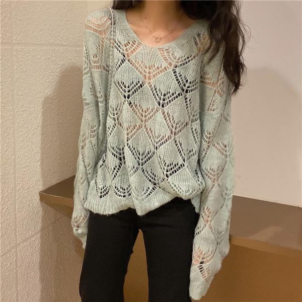 women's sweaters hollow out thin pullovers knitted v-neck plus size fashion brand long sleeve casual loose spring fall winter women, White;black
women's sweaters hollow out thin pullovers knitted v-neck plus size fashion brand long sleeve casual loose spring fall winter women, White;black
