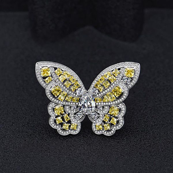 cluster rings unusual complete sterling silver 925 butterfly ring high carbon diamond citrine gemstone cocktail proposal for girlfriend, Golden;silver
cluster rings unusual complete sterling silver 925 butterfly ring high carbon diamond citrine gemstone cocktail proposal for girlfriend, Golden;silver
