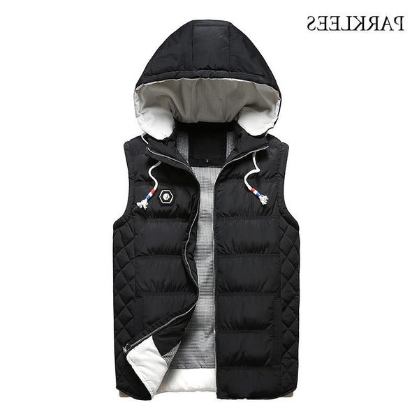 sleeveless new hooded vest men winter fashion cotton-padded down vest for men gilet homme casual thicken mens warm vests1, Black;white
sleeveless new hooded vest men winter fashion cotton-padded down vest for men gilet homme casual thicken mens warm vests1, Black;white