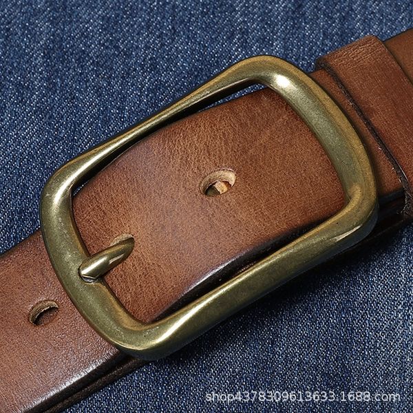 retro hand-rub color versatile pleated brass buckle belt mens genuine leather fashion pin buckle pure cowhide middle-aged and young pants be, Black;brown
retro hand-rub color versatile pleated brass buckle belt mens genuine leather fashion pin buckle pure cowhide middle-aged and young pants be, Black;brown