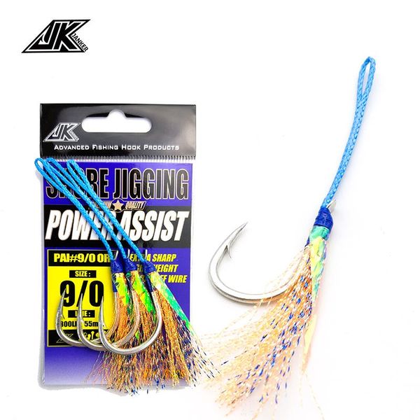 fishing hooks jk 3/0~9/0 fish hook cast jigs assist barbed single jig thread feather pesca lure tackle fishhook
fishing hooks jk 3/0~9/0 fish hook cast jigs assist barbed single jig thread feather pesca lure tackle fishhook
