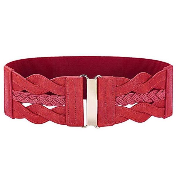 belts 1 pcs belt double buckle elastic dress waist women fashion temperament elegant accessories 2021 wide u8c2, Black;brown
belts 1 pcs belt double buckle elastic dress waist women fashion temperament elegant accessories 2021 wide u8c2, Black;brown
