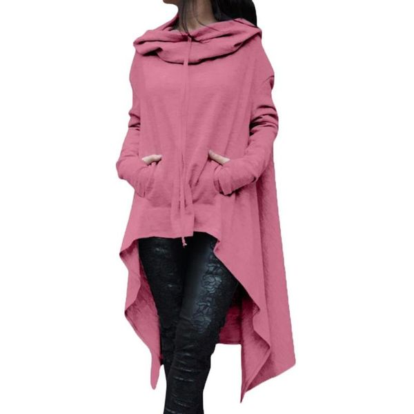 women's hoodies & sweatshirts autumn plus size women asymmetric hoodie solid color long sleeve hem fishtail sweatshirt pullover loose o, Black
women's hoodies & sweatshirts autumn plus size women asymmetric hoodie solid color long sleeve hem fishtail sweatshirt pullover loose o, Black