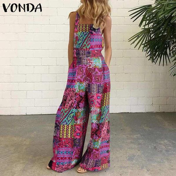women's jumpsuits & rompers office ladies women'jumpsuits 2021 vonda female harem pants vintage printed backless playsuits femme b, Black;white
women's jumpsuits & rompers office ladies women'jumpsuits 2021 vonda female harem pants vintage printed backless playsuits femme b, Black;white