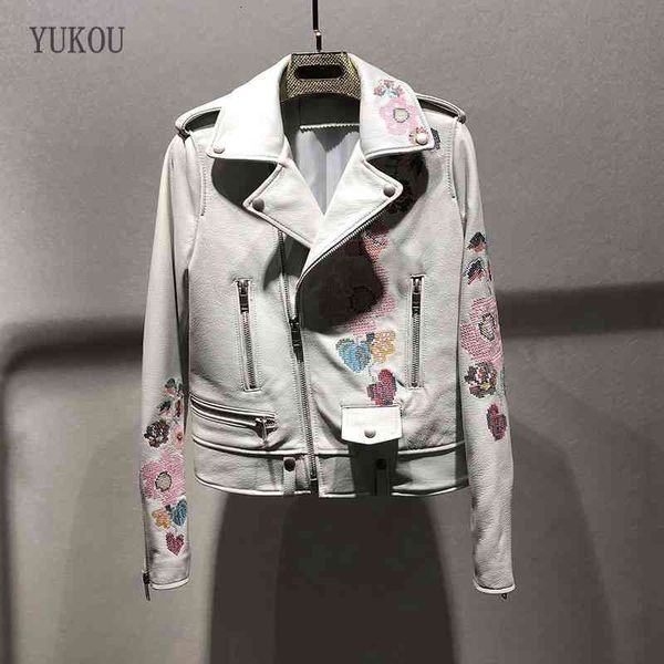 women's jackets jackets yukou woman coats high-quality motorcycle clothing female real sheepskin leather 08cb, Black;brown
women's jackets jackets yukou woman coats high-quality motorcycle clothing female real sheepskin leather 08cb, Black;brown