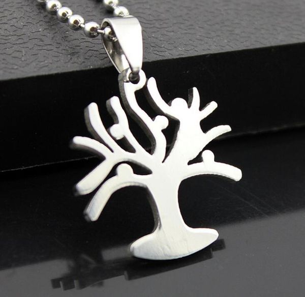 fashion men and women stainless steel lucky tree pendant titanium jewelry choice bead necklace leather rope cross chain, Silver
fashion men and women stainless steel lucky tree pendant titanium jewelry choice bead necklace leather rope cross chain, Silver