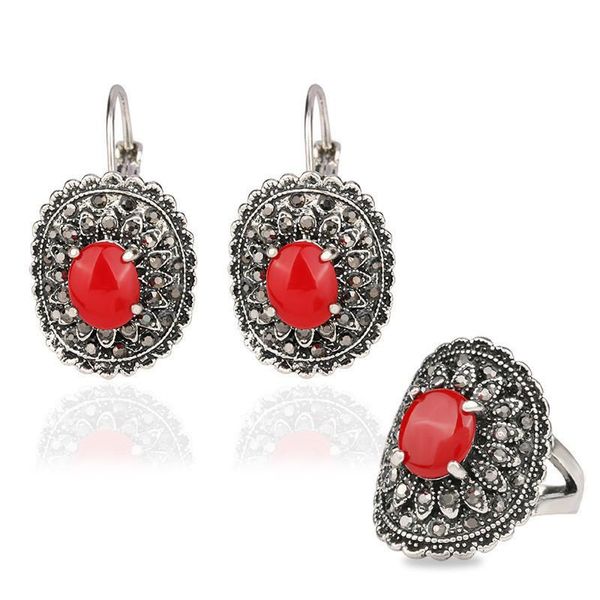 earrings & necklace bohemian vintage retro and rings copper silver plated ring earing jewelry sets for women wedding gifts
earrings & necklace bohemian vintage retro and rings copper silver plated ring earing jewelry sets for women wedding gifts