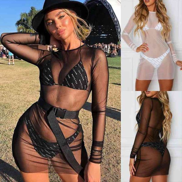 mesh see through women dresses womem sundress summer long sleeve lace mini party fits beach bikini cover up, Black;gray
mesh see through women dresses womem sundress summer long sleeve lace mini party fits beach bikini cover up, Black;gray