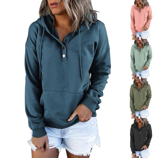 women's hoodies & sweatshirts pullover for womens button down drawstring hooded pocket casual long sleeve v neck, Black
women's hoodies & sweatshirts pullover for womens button down drawstring hooded pocket casual long sleeve v neck, Black