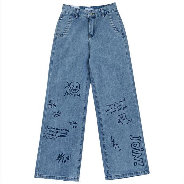 spring y2k harajuku streetwear women jeans high waist denim trousers leisure baggy vintage blue wide leg pants
spring y2k harajuku streetwear women jeans high waist denim trousers leisure baggy vintage blue wide leg pants