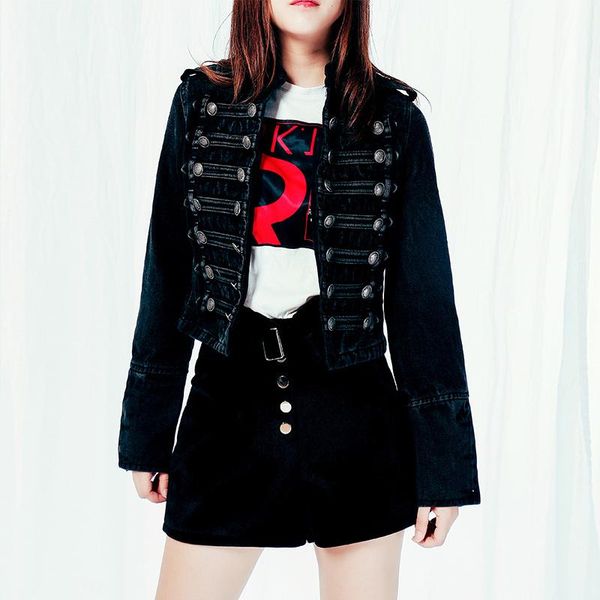 women's jackets short denim jacket jeans women clothing motorcycle suit club punk cardigan crop coat vintage steampunk outwears motor b, Black;brown
women's jackets short denim jacket jeans women clothing motorcycle suit club punk cardigan crop coat vintage steampunk outwears motor b, Black;brown