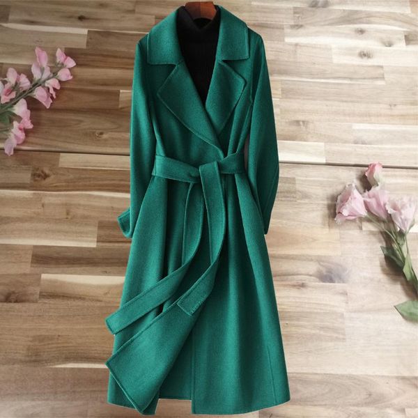 women's trench coats high end clothing autumn and winter double-sided cashmere coat long slim simple wool, Tan;black
women's trench coats high end clothing autumn and winter double-sided cashmere coat long slim simple wool, Tan;black