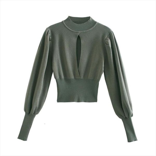 women fashion dark green womens sweater chest hollow cuffs and hem tight puff sleeve pullover chic top, White;black
women fashion dark green womens sweater chest hollow cuffs and hem tight puff sleeve pullover chic top, White;black