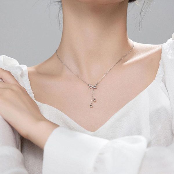 chains ihues dainty 925 sterling silver micro cubic zircon bowknot tassel necklace for women clavicle chain jewelry
chains ihues dainty 925 sterling silver micro cubic zircon bowknot tassel necklace for women clavicle chain jewelry