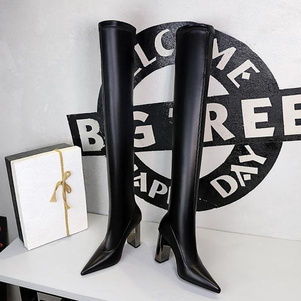 boots 2021 luxury women 9.5cm high heels over the knee winter thigh silm long crotch shoes big size, Black
boots 2021 luxury women 9.5cm high heels over the knee winter thigh silm long crotch shoes big size, Black