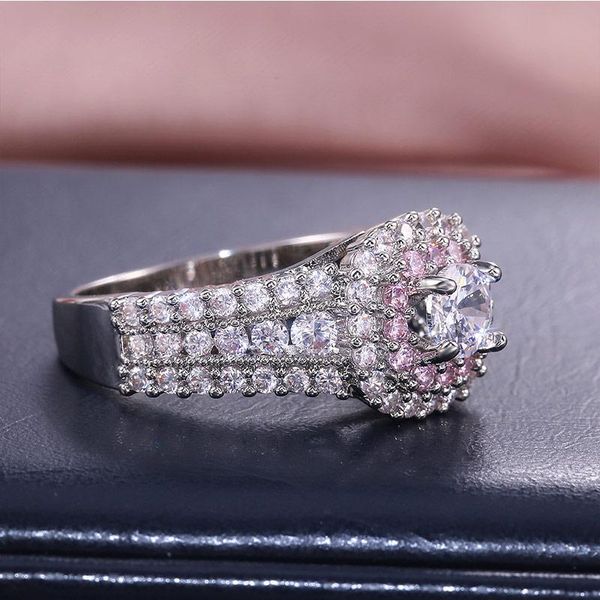 wedding rings hch love luxury inlaid micro paved cubic zirconia pink zircon women fashion engagement finger ring brilliant style, Slivery;golden
wedding rings hch love luxury inlaid micro paved cubic zirconia pink zircon women fashion engagement finger ring brilliant style, Slivery;golden