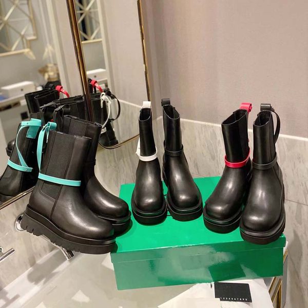 designer boots women tire chaelsea boot genuine leather autumn and winter knee half booties casual shoes classics roman martin with box, Black
designer boots women tire chaelsea boot genuine leather autumn and winter knee half booties casual shoes classics roman martin with box, Black