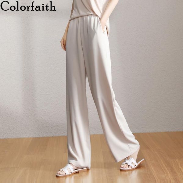 women's pants & capris colorfaith 2021 summer trousers high elastic waist chiffon loose casual plus size wide leg ankle-length p9030, Black;white
women's pants & capris colorfaith 2021 summer trousers high elastic waist chiffon loose casual plus size wide leg ankle-length p9030, Black;white