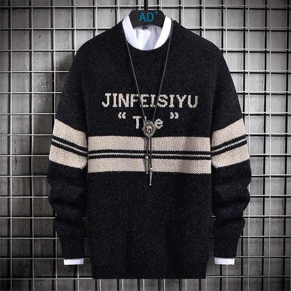 men's sweaters autumn and winter round neck pullover sweater youth fashion casual jacquard long-sleeved, White;black
men's sweaters autumn and winter round neck pullover sweater youth fashion casual jacquard long-sleeved, White;black