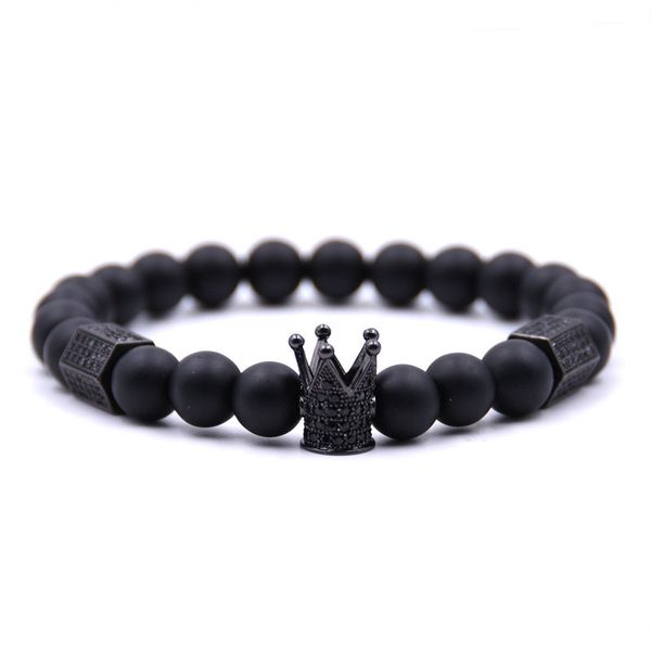 crown micro inlaid zircon bracelet 3 * 6 row hexagonal copper inlaid zircon bracelet volcanic stone frosted bracelet, Silver
crown micro inlaid zircon bracelet 3 * 6 row hexagonal copper inlaid zircon bracelet volcanic stone frosted bracelet, Silver
