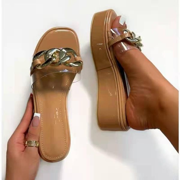 dress shoes 2021 summer women platform outdoor beach metal chain wedges sandals fashion designer slippers casual flip flops slides, Black
dress shoes 2021 summer women platform outdoor beach metal chain wedges sandals fashion designer slippers casual flip flops slides, Black