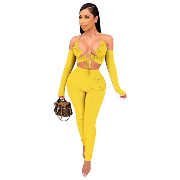 outfit set lace up club two piece set spaghetti hollow out pencil pants suit night club fashion set, Gray
outfit set lace up club two piece set spaghetti hollow out pencil pants suit night club fashion set, Gray