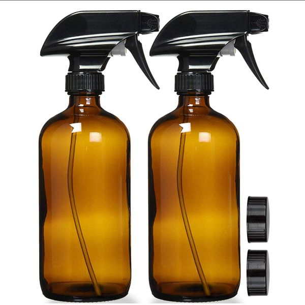 empty amber glass spray bottles refillable container for essential oils, cleaning products, or aromatherapy - durable black trigger sprayer
empty amber glass spray bottles refillable container for essential oils, cleaning products, or aromatherapy - durable black trigger sprayer