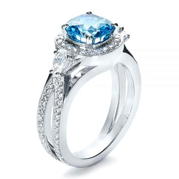 cluster rings modyle classic stone wedding ring with clear sky blue round cubic zircon setting natural stylish women jewelry band party, Golden;silver
cluster rings modyle classic stone wedding ring with clear sky blue round cubic zircon setting natural stylish women jewelry band party, Golden;silver