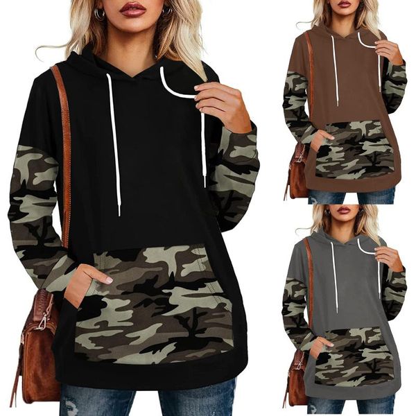 women's hoodies & sweatshirts turtleneck patchwork women casual fashion long sleeve camouflage printed hooded female winter warm pullov, Black
women's hoodies & sweatshirts turtleneck patchwork women casual fashion long sleeve camouflage printed hooded female winter warm pullov, Black