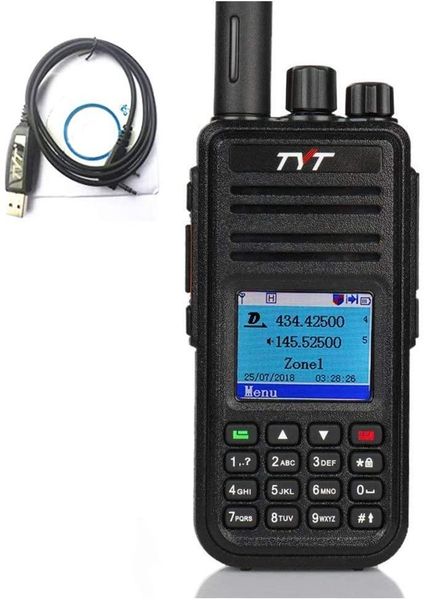 walkie talkie tyt md-uv380 dual band vhf/uhf amateur handheld dmr radio digital ham
walkie talkie tyt md-uv380 dual band vhf/uhf amateur handheld dmr radio digital ham