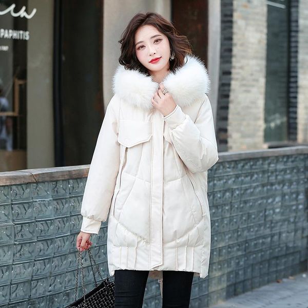 women's down & parkas 2021 winter women jackets slim fur collar hooded thicken warm padded coat female outwear jacket, Black
women's down & parkas 2021 winter women jackets slim fur collar hooded thicken warm padded coat female outwear jacket, Black