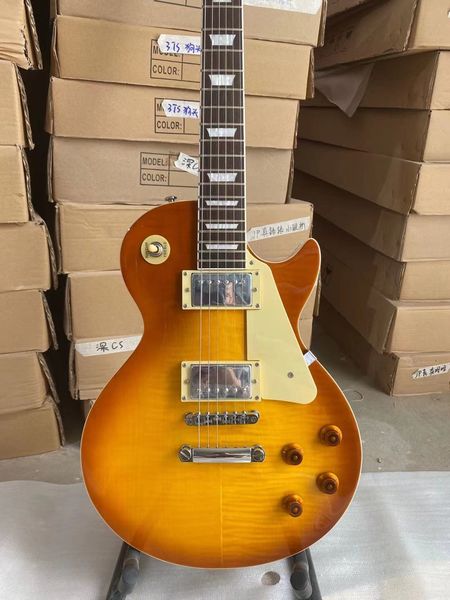 standard electric guitar tiger maple mahogany body rosewood fingerboard chrome hardware high quality
standard electric guitar tiger maple mahogany body rosewood fingerboard chrome hardware high quality