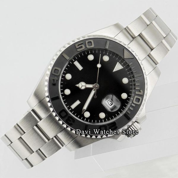 wristwatches 43mm/40mm sterile mens watches black dial ceramic bezel luxury nh35 automatic male clock mechanical watch, Slivery;brown
wristwatches 43mm/40mm sterile mens watches black dial ceramic bezel luxury nh35 automatic male clock mechanical watch, Slivery;brown