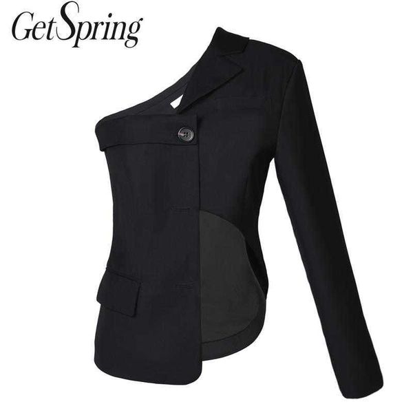 getspring womens blazer irregular ladies jacket hollow out asymmetric jackets chic short suit coat women 210601, White;black
getspring womens blazer irregular ladies jacket hollow out asymmetric jackets chic short suit coat women 210601, White;black