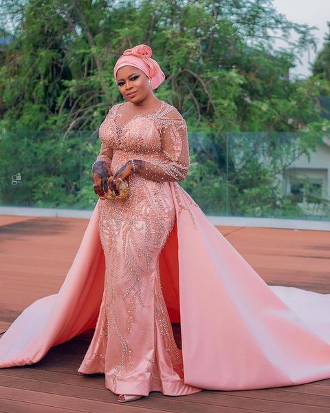2021 plus size arabic aso ebi pink luxurious mermaid prom dresses lace beaded crystals evening formal party second reception gowns dress zj6, Black
2021 plus size arabic aso ebi pink luxurious mermaid prom dresses lace beaded crystals evening formal party second reception gowns dress zj6, Black