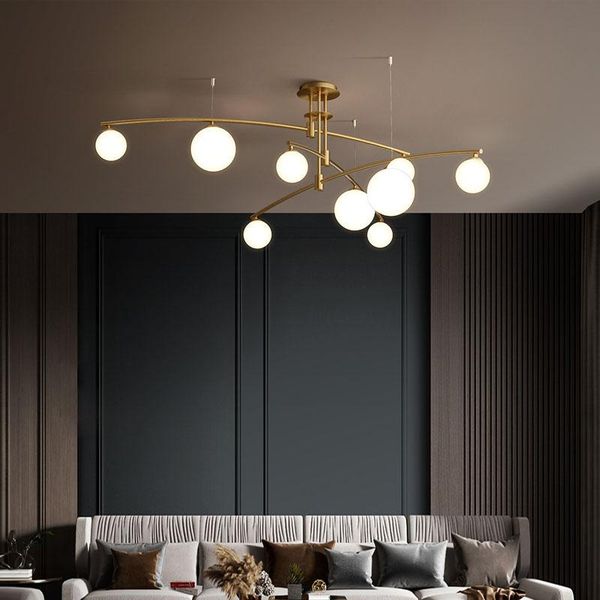 modern glass ball chandelier lighting nordic brief living room light fixture/suspension creative bedroom led lamp luster lampara
modern glass ball chandelier lighting nordic brief living room light fixture/suspension creative bedroom led lamp luster lampara