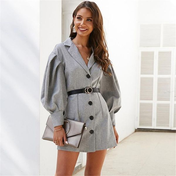 casual dresses goohojio women button puff sleeve mini autumn winter full dress ladies fashion vintage vestidos, Black;gray
casual dresses goohojio women button puff sleeve mini autumn winter full dress ladies fashion vintage vestidos, Black;gray