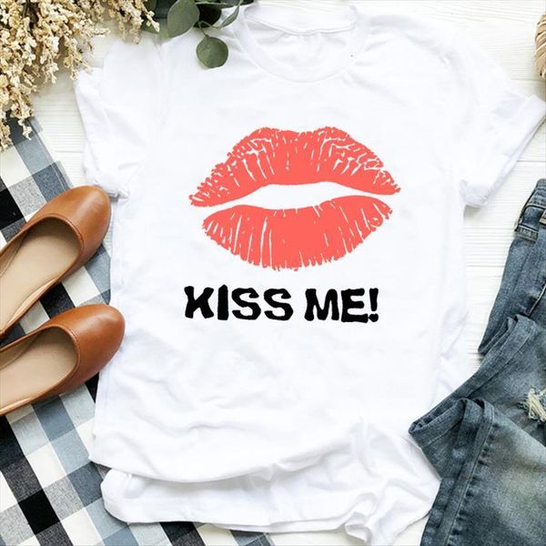 cartoon lip kiss aesthetic womens 90s trend print clothes graphic female t tee, White
cartoon lip kiss aesthetic womens 90s trend print clothes graphic female t tee, White