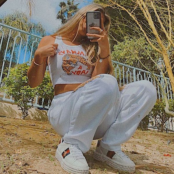 punk streetwear bodycon camis women summer tiger print white crop tank female summer hip hop casual o-nekc tanks
punk streetwear bodycon camis women summer tiger print white crop tank female summer hip hop casual o-nekc tanks