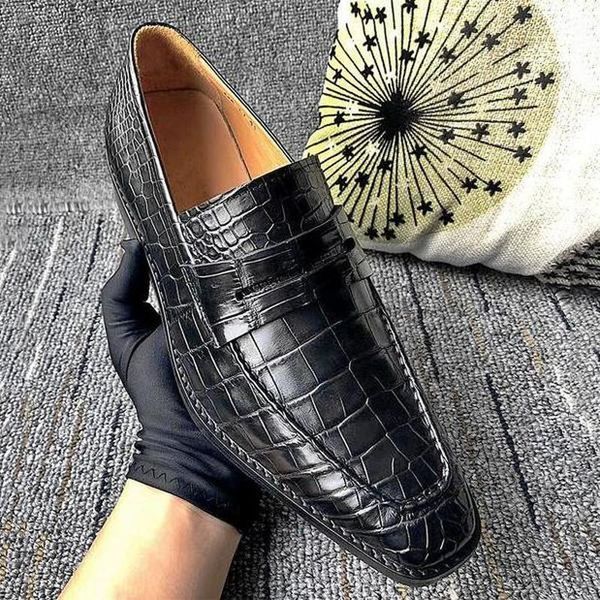 dress shoes men's black pu crocodile leather with low heel buckle fashion classic casual zapatos de hombre hg385
dress shoes men's black pu crocodile leather with low heel buckle fashion classic casual zapatos de hombre hg385